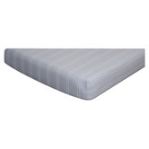 Blue with Cream Stripe Crib Sheet
