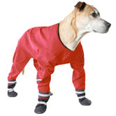 Dog Jog Rainsuit in Red