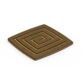 Coaster in Nutmeg and Natural