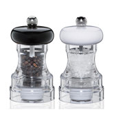 Salt and Pepper Mill Set in Black or White