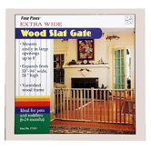Vertical Wood Slat Pet Gate