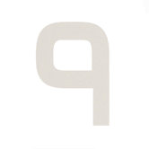 Hausnummer einschlagbar "9" aus Aluminium