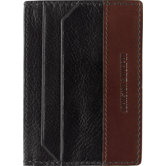 Dividends Weekender Case in Black and Dark Mahogany Waxhide