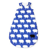 130cm Winter-Kugelschlafsack "Happy Sheep" in Blau