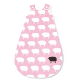 90cm Winter-Kugelschlafsack "Happy Sheep" in Rosa