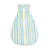 130cm Sommer-Kugelschlafsack "Streifen" in Blau / Gr&uuml;n