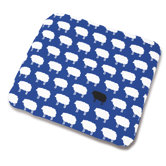Stoffbezug "Happy Sheep" in Blau