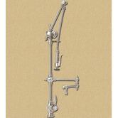 Towson Gantry 18" Two Handle Single Hole Articulated Bar Faucet with Pre-Rinse Spray
