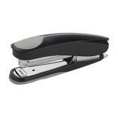 Full Strip Stapler, w/ Soft Handle/Base, 210 Cap, Black/Gray