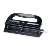 3-Hold Punch, Heavy-Duty, 40/sheets, Black/Gray