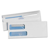 No. 9 Double Window Invoice Envelopes, White