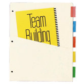 Ring Binder Dividers, w/ Pocket, 7 pt., 5-Tab, 11"x9", Assorted Colors