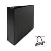 Slant Ring Vinyl Binder, 8-1/2"x11", Black, 3"