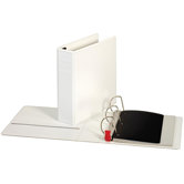 Locking D-Ring View Binder, 3 "Capacity,11"x8-1/2", White