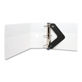 Locking D-Ring View Binder, 5 "Capacity,11"x8-1/2", White