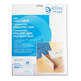 Mailing Address Labels, Laser, Clear, 1/2"x1-3/4", 2000 per Pack