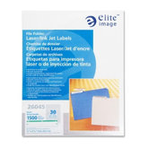 Filing Labels, Laser/Inkjet, 2/3"x3-7/16", 1500 per Pack, Green