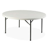 Round Banquet Table, Platinum/gray