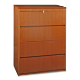 88000 Series 36" Four Drawer Lateral File, Cherry