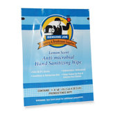 Hand Sanitizer Wipes, Low-Alcohol, 100 per Carton, Lemon Scent