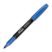 Permanent Fine Point Markers, Dozen, Blue