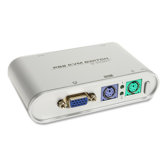 Compucessory 2-Port PS/2 KVM Switch, Blue