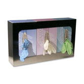 Glove Box Holder, Triple Holder, 15-3/4"x3-3/4"x10", Stainless Steel