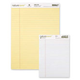 Recycled Legal Ruled Pads, Junior Legal, Canary/White, 50 Sheets, 12-Pack