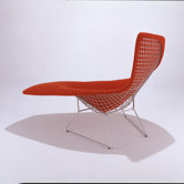 Asymmetric Chaise Lounge with Full Cover by Harry Bertoia