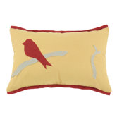 Pebbletex Nugget Bird Lava Flanged D-Fiber Cotton Pillow