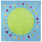 Planet Of Flowers Kids Rug