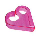 Sandwich Cutters Love Bites Translucent in Bright Pink