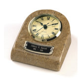 Clock Tower Deluxe Desktop Natural Marble Keepsake in Earth Grain