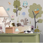 Woodland Animals Peel and Stick Wall Sticker