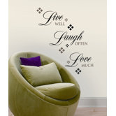 Live, Love, Laugh Peel and Stick Wall Decal
