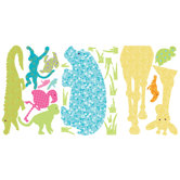 Animal Silhouettes Giant Peel and Stick Wall Sticker
