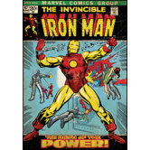 Iron Man Peel and Stick Comic Book Cover Wall Decal
