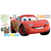 Cars 2 Lightening Peel and Stick Giant Wall Decal with Personalization