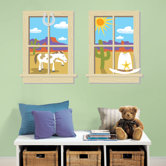 Old West Peel and Stick Window Wall Decal