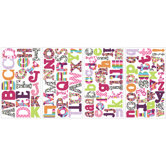 Boho Letters Peel and Stick Wall Decals