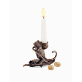 Intrepid Mouse Candleholder