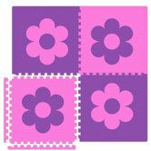 Economy SoftFloors Flower Set in Pink / Purple