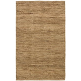 Cut Pile Solid Wool Brown Rug