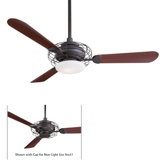 52" Acero Retro 3 Blade Ceiling Fan