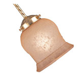 2.25" Neck Excavation Glass Shade for Ceiling Fan Light Kit