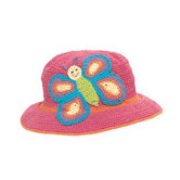 Kids Butterfly Brim Hat - 1-2 Year