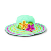 Kids' Tropical Flower Crochet Floppy Hat