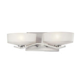 Eclante Two Light Bath Vanity in Brushed Nickel