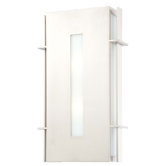 One Light Wall Sconce in Brushed Stainless Steel