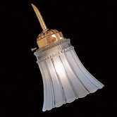 2.25" Neck Frost/Clear Blooming Glass Shade